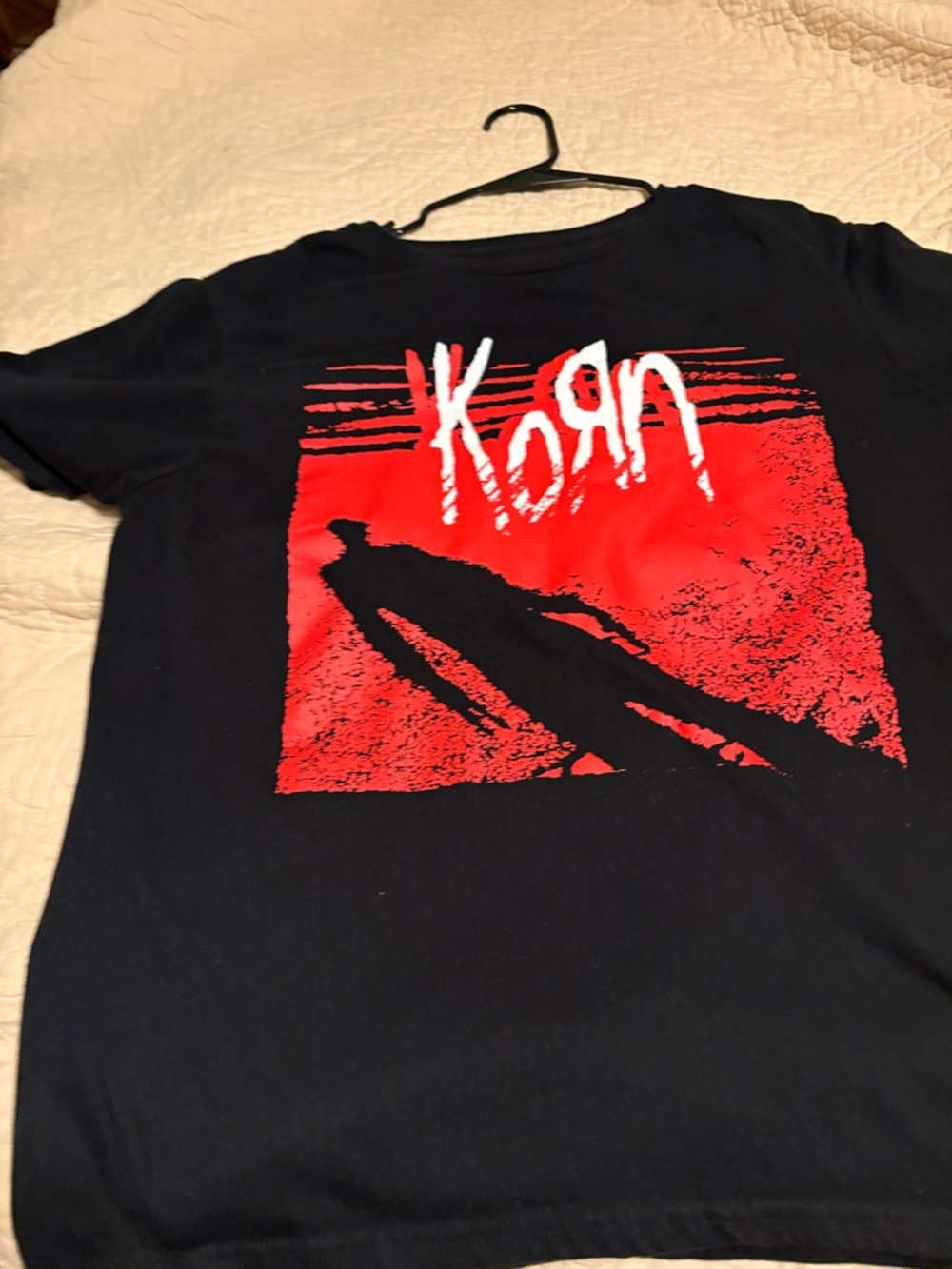 Korn Logo Short Sleeve Tee - Black with Red Graphic - Picture 2 of 3